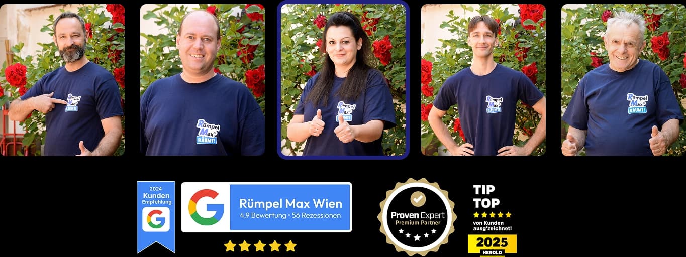 Das Rümpel Max Team bei der Arbeit