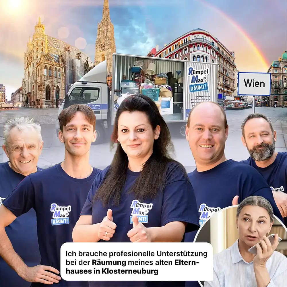 Team von Rümpel Max bei der Entrümpelung