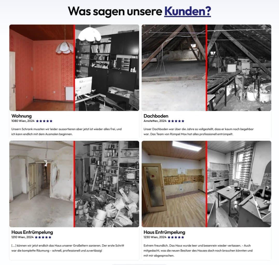 Rümpel Max Referenzen