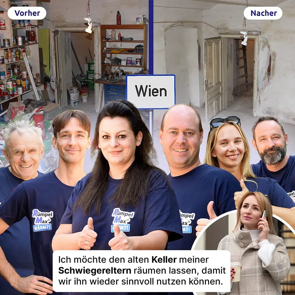 Team von Rümpel Max bei der Entrümpelung