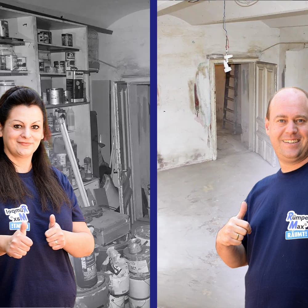 Team von Rümpel Max bei einer diskreten Entrümpelung