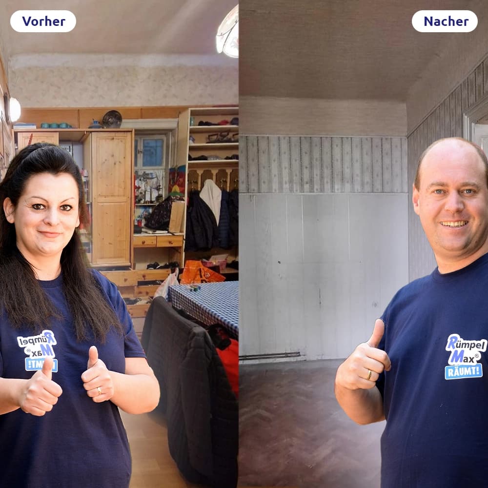 Entrümpelungsteam bei einer Verlassenschaftsräumung in Niederösterreich