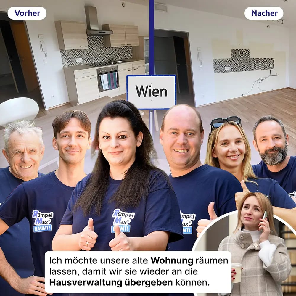Team von Rümpel Max bei der Entrümpelung
